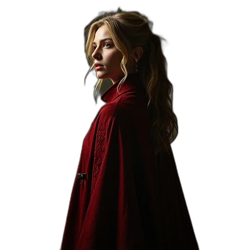 dress, staff, jacket, crown transparent PNG cut-out