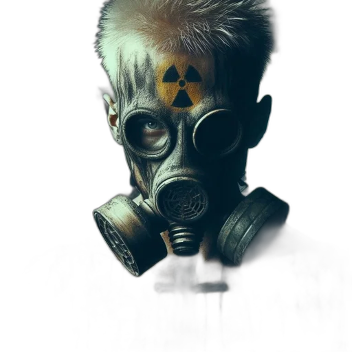 mask, face, concept art, cyberpunk transparent PNG cut-out