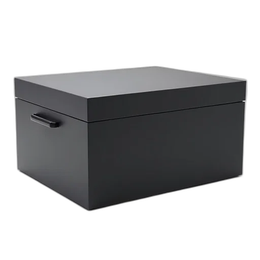 furniture, 3d render, monochrome, dark transparent PNG cut-out