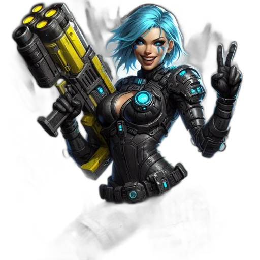 robot, weapon, staff, concept art transparent PNG cut-out