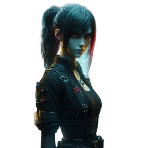 staff, robot, jacket, face transparent PNG cut-out