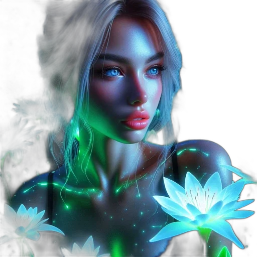 flower, face, mask, creature transparent PNG cut-out