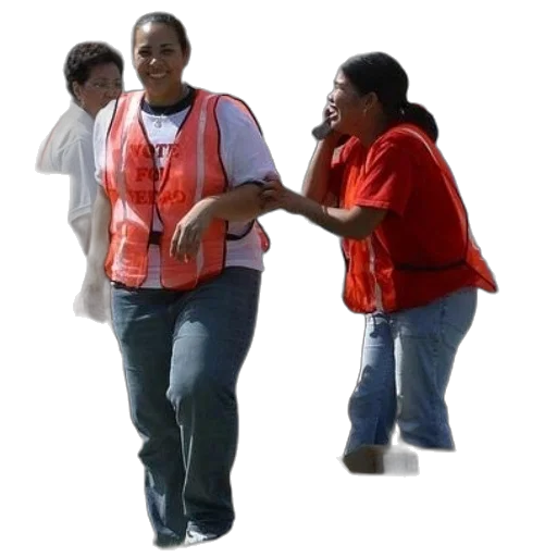 jacket, staff, 3d render, woman transparent PNG cut-out