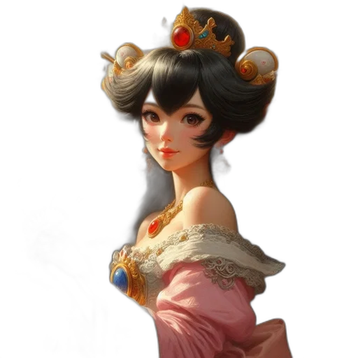 crown, staff, dress, hat transparent PNG cut-out