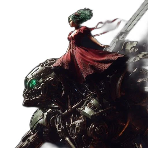 robot, dragon, concept art, fantasy art transparent PNG cut-out