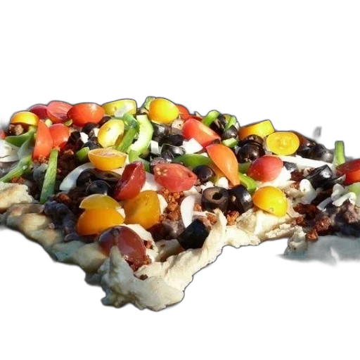 food, crown, 3d render, pizza transparent PNG cut-out