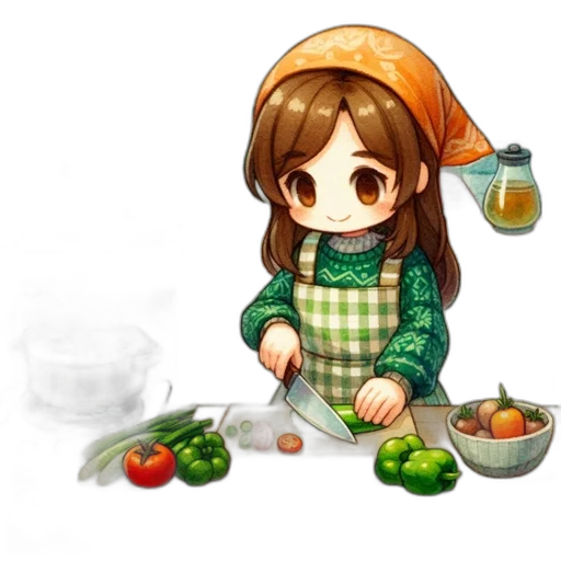 food, hat, staff, weapon transparent PNG cut-out