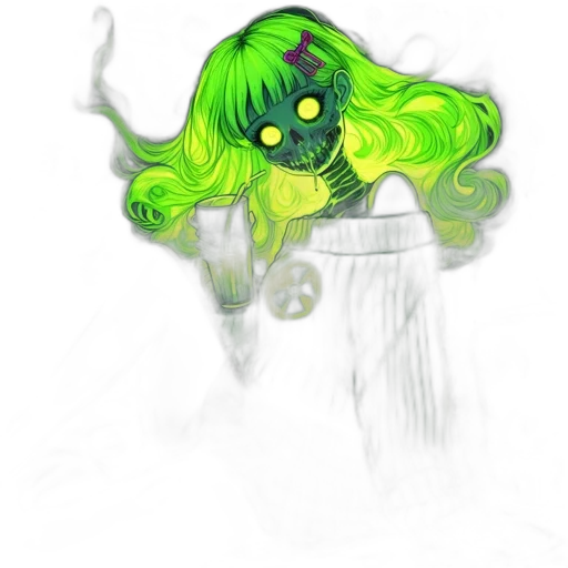 mask, creature, hair, face transparent PNG cut-out
