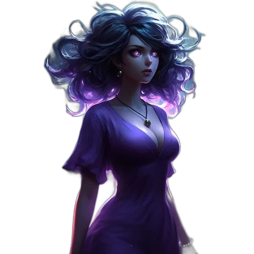 dress, staff, concept art, fantasy art transparent PNG cut-out