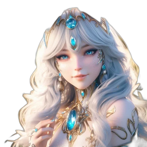 jewelry, crown, staff, face transparent PNG cut-out