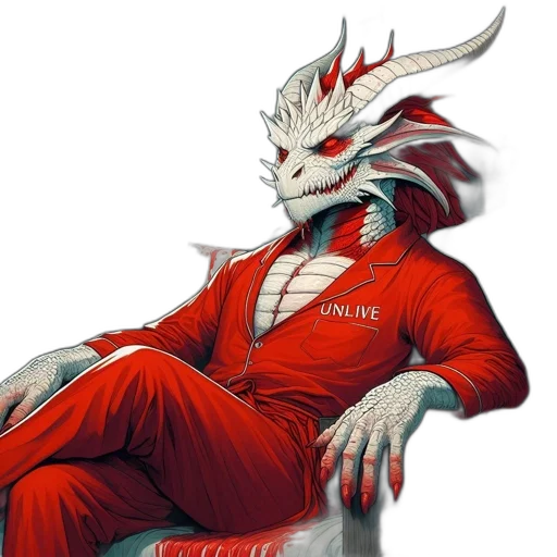 dragon, creature, animal, jacket transparent PNG cut-out