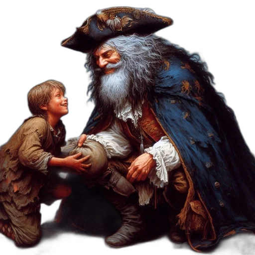 concept art, fantasy art, photorealistic, oil painting transparent PNG cut-out