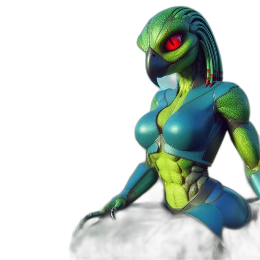 robot, creature, concept art, 3d render transparent PNG cut-out