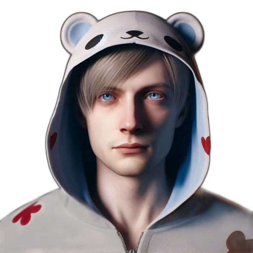 jacket, face, animal, concept art transparent PNG cut-out