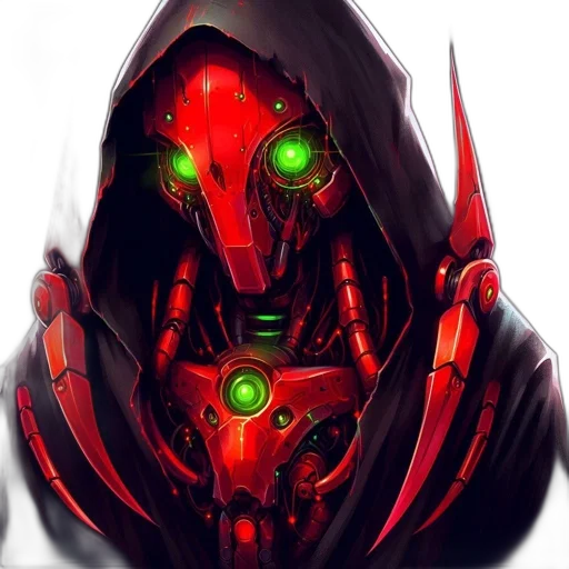 mask, robot, face, jacket transparent PNG cut-out