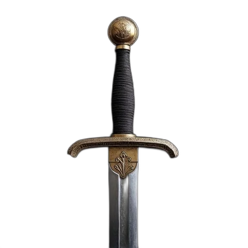 sword, weapon, staff, crown transparent PNG cut-out