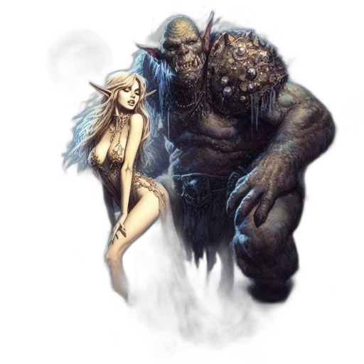 creature, concept art, fantasy art, comic book art transparent PNG cut-out