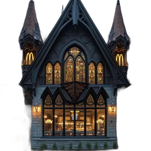 building, 3d render, concept art, photorealistic transparent PNG cut-out