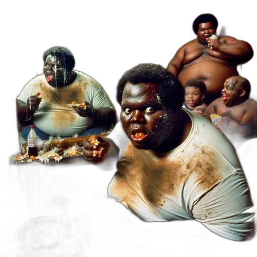 food, concept art, photorealistic, comic book art transparent PNG cut-out