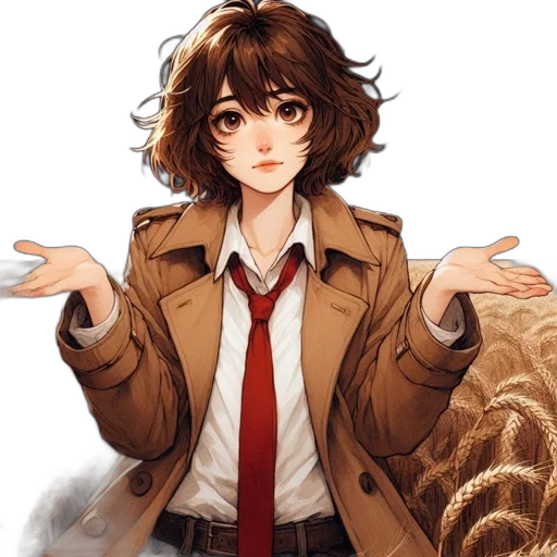 jacket, hair, animal, creature transparent PNG cut-out