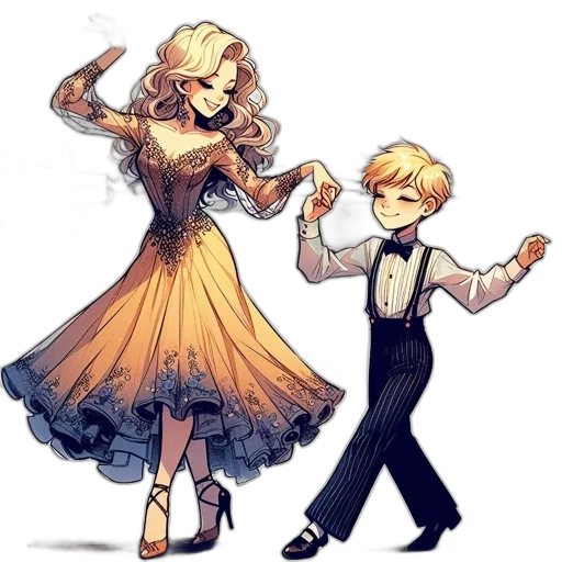 dress, cartoon, concept art, watercolor transparent PNG cut-out