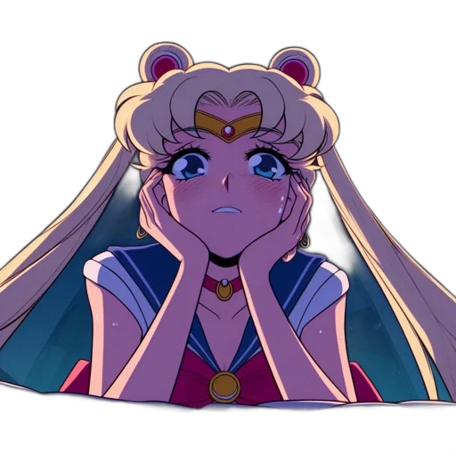 crown, face, creature, vaporwave transparent PNG cut-out