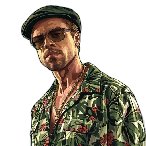 jacket, face, hat, photorealistic transparent PNG cut-out