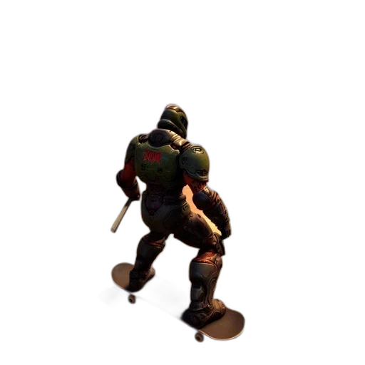 weapon, robot, creature, staff transparent PNG cut-out