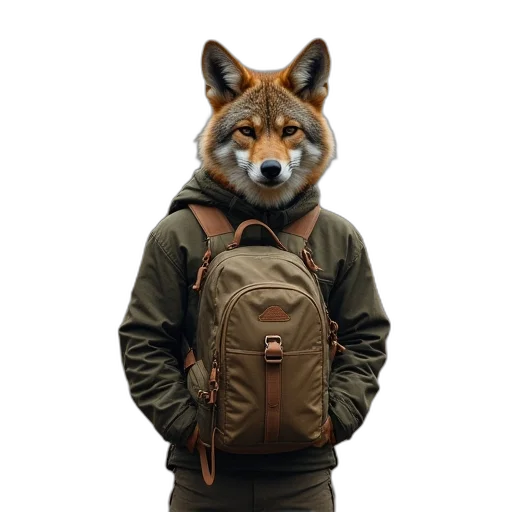 jacket, animal, staff, creature transparent PNG cut-out