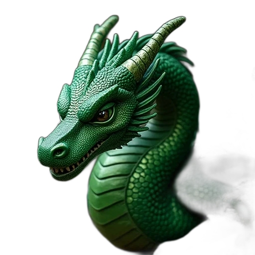 dragon, staff, creature, animal transparent PNG cut-out