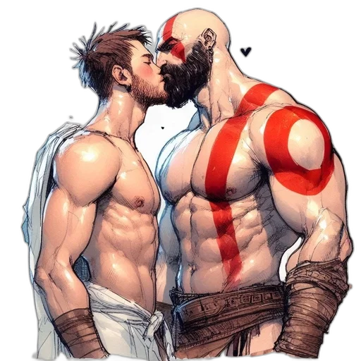 comic book art, concept art, fantasy art, watercolor transparent PNG cut-out