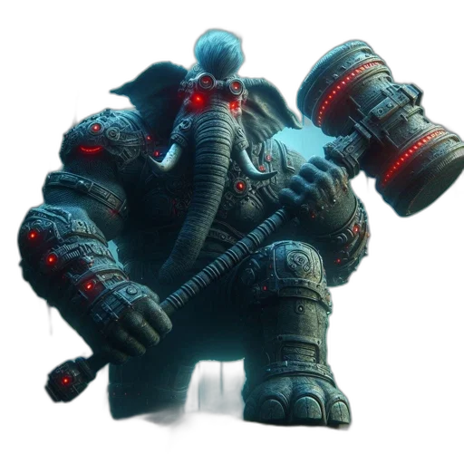 robot, weapon, creature, dragon transparent PNG cut-out