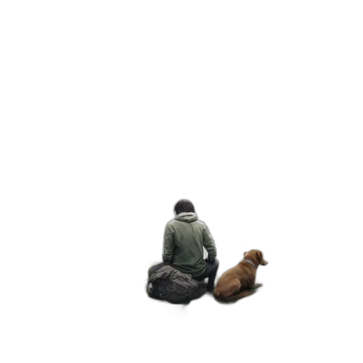 animal, creature, jacket, hat transparent PNG cut-out