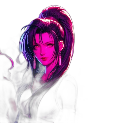 vaporwave, cyberpunk, concept art, anime transparent PNG cut-out
