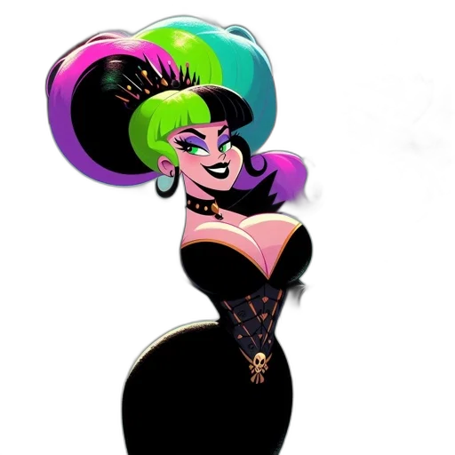 crown, hat, dress, staff transparent PNG cut-out