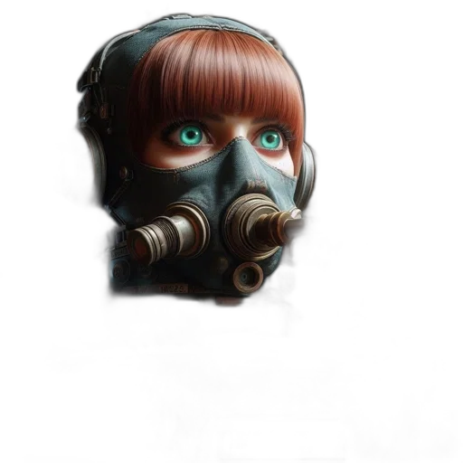 mask, face, robot, staff transparent PNG cut-out
