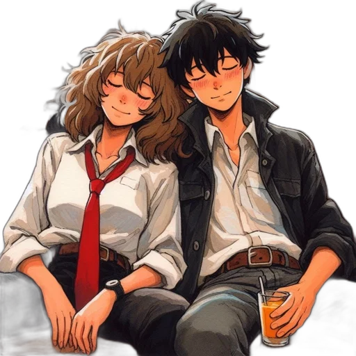 anime, pixel art, watercolor, cartoon transparent PNG cut-out