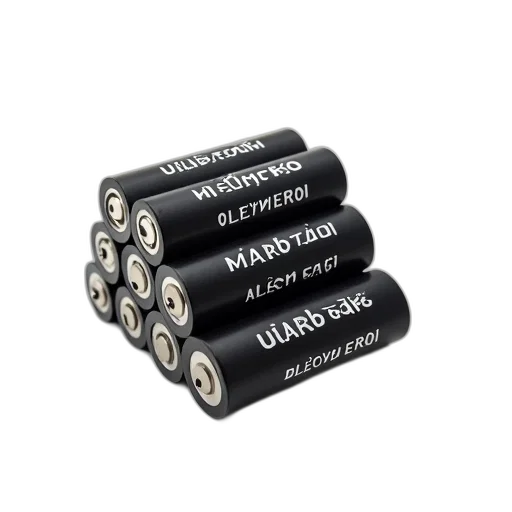 stack, black, cylindrical, batteries transparent PNG cut-out
