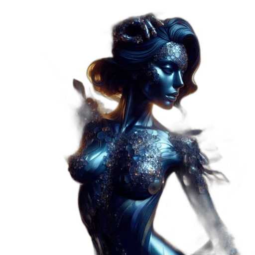 dress, concept art, fantasy art, 3d render transparent PNG cut-out