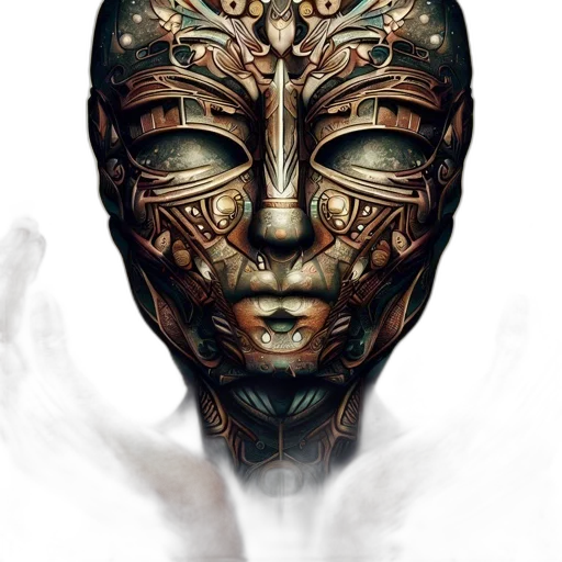 mask, face, robot, jewelry transparent PNG cut-out