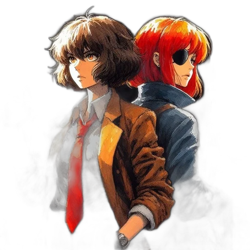 jacket, concept art, comic book art, watercolor transparent PNG cut-out