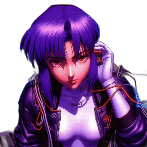 jacket, staff, weapon, face transparent PNG cut-out
