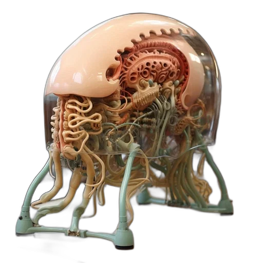robot, hair, furniture, creature transparent PNG cut-out
