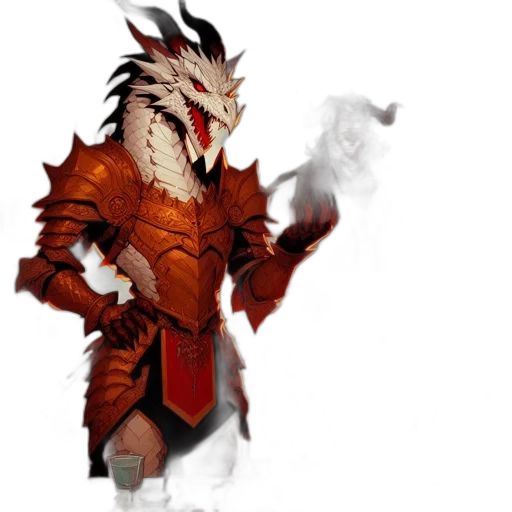 dragon, staff, creature, mask transparent PNG cut-out