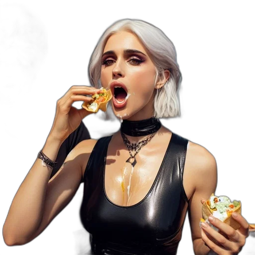food, dress, jewelry, face transparent PNG cut-out