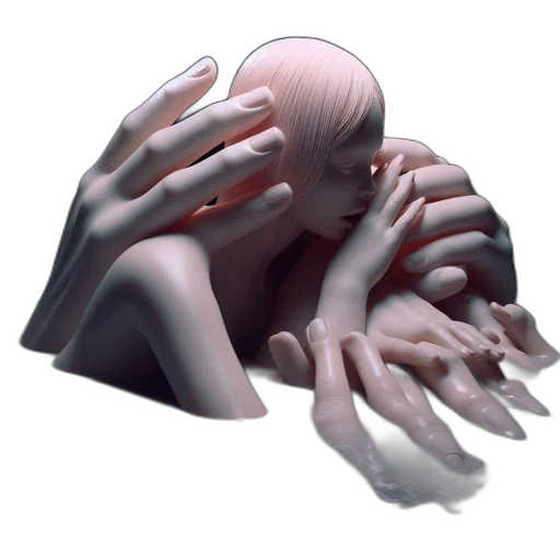 creature, mask, face, hair transparent PNG cut-out