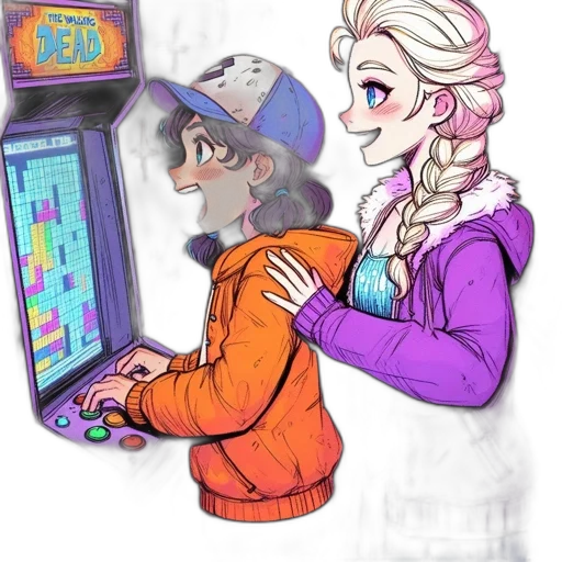 jacket, vaporwave, concept art, pixel art transparent PNG cut-out