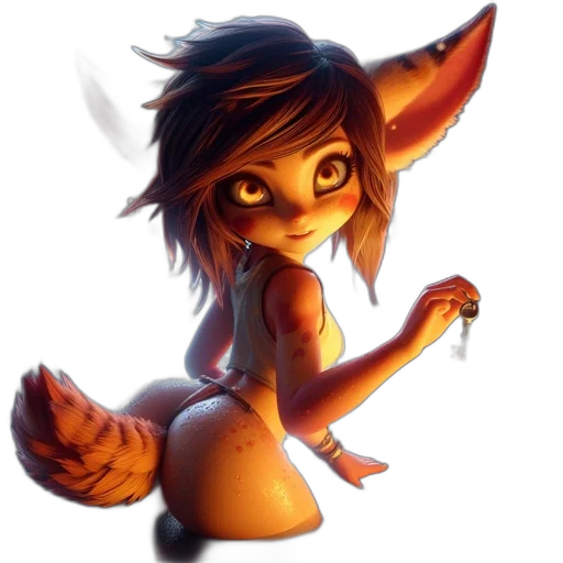 staff, creature, animal, fantasy art transparent PNG cut-out