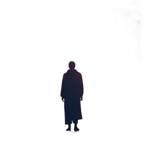 jacket, staff, face, robot transparent PNG cut-out