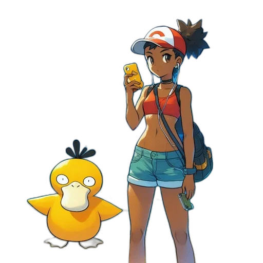 weapon, hat, staff, creature transparent PNG cut-out